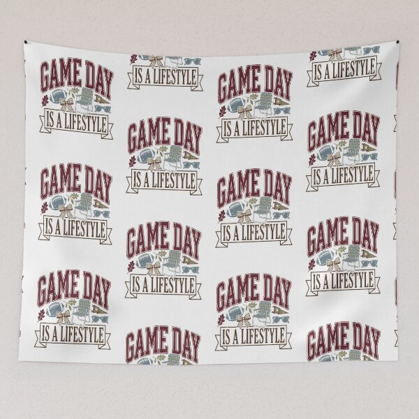 Item preview, Game Day Is A Lifestyle Vintage Football Tailgate designed and sold by FestivityFinds.