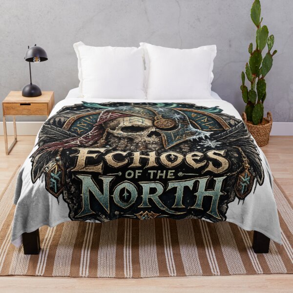 Item preview, Viking Skull Norse Warrior Helmet Dark Fantasy Echoes of the North Art designed and sold by inkoutninja.