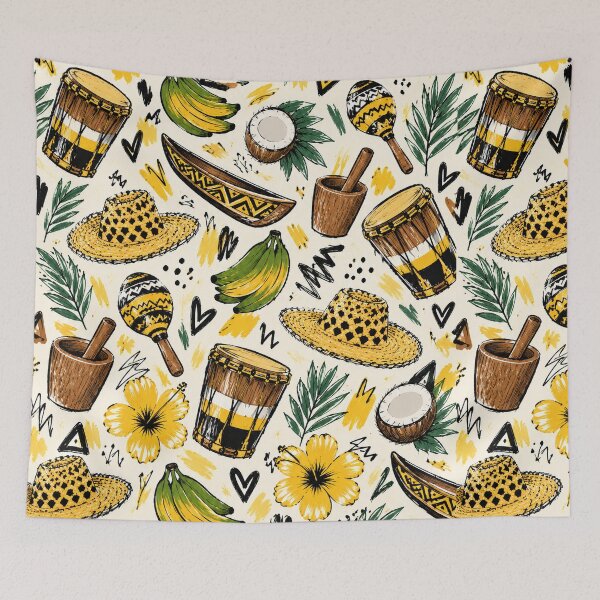 Item preview, Garifuna Doodles – Caribbean Culture & Heritage Pattern designed and sold by ezsketch25.