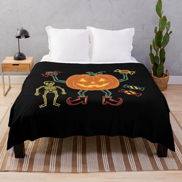 Item preview, Spooky Halloween Pumpkin And Skeleton Candy Fun designed and sold by Dmo3HarkoArt.