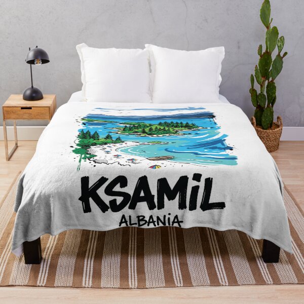 Item preview, Ksamil Albania Turquoise Islands Travel Art designed and sold by Merch by Das Design Studio.