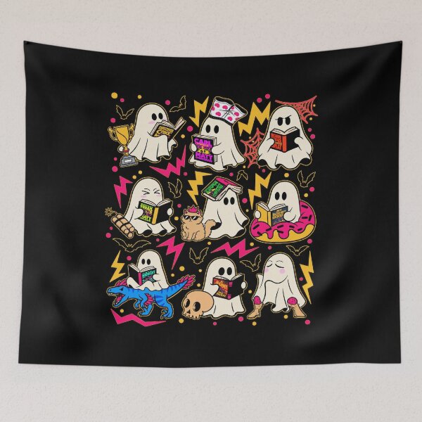 Item preview, Dungeon Crawler Carl Ghost Reading Club Colorful Spooky Bookish Halloween designed and sold by VirgilPeck.
