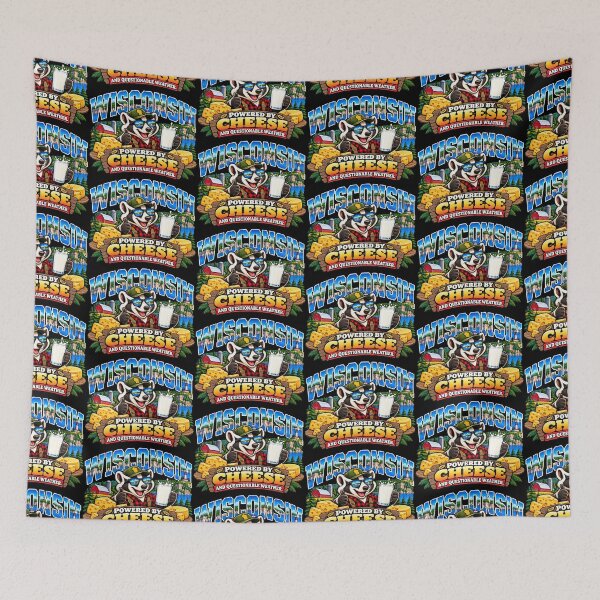 Item preview, Wisconsin Raccoon Cheese Lover – Powered by Cheese and Questionable Weather designed and sold by TheTrendsDesk.
