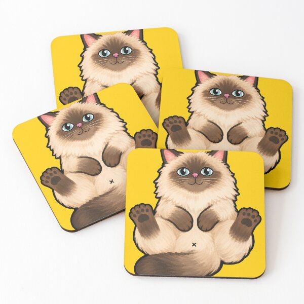 Item preview, Cute Fluffy Cat Sitting Playful Art designed and sold by beorihamul.
