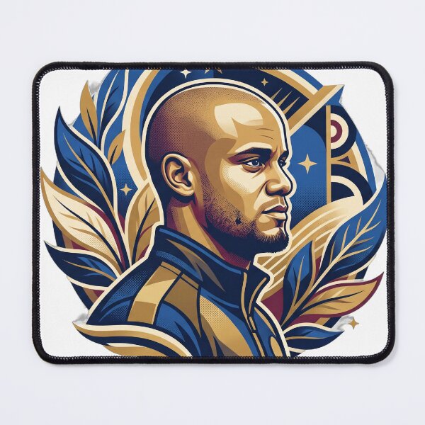 Item preview, vincent kompany — Original emblem composition designed and sold by DigitalGraphic1.