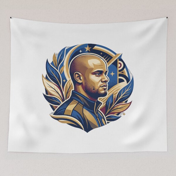 Item preview, vincent kompany — Original emblem composition designed and sold by DigitalGraphic1.