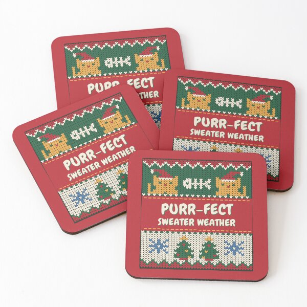 Item preview, Ugly Christmas Sweater Women Cat Knit Pattern designed and sold by sdcreations210.