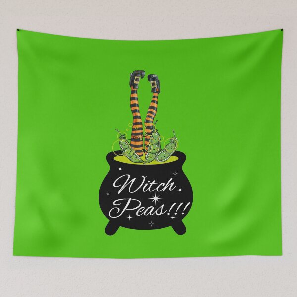 Item preview, Witch Peas! Cute Halloween Garden Witch Pun designed and sold by IAmAltoriaPope.