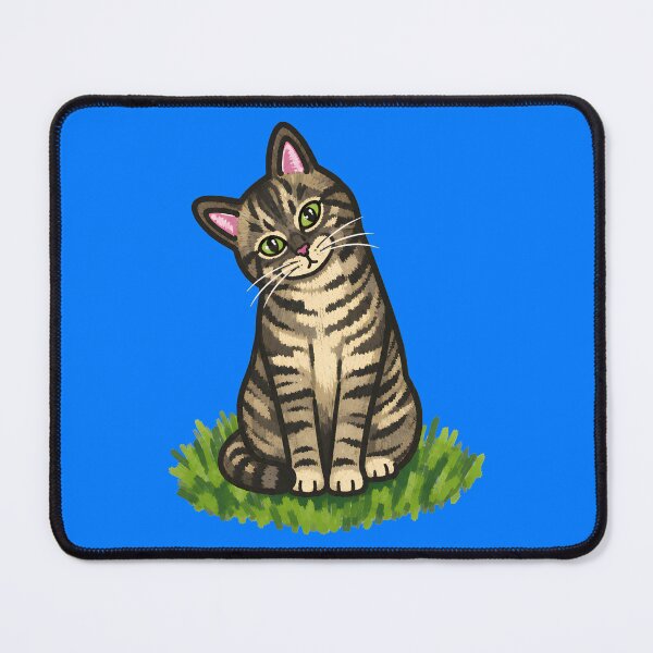 Item preview, Cute Tabby Cat Sitting on Grass designed and sold by beorihamul.