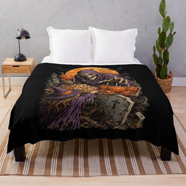 Item preview, Grim Reaper Witch Halloween Candy Apple Spooky Art designed and sold by Dmo3HarkoArt.