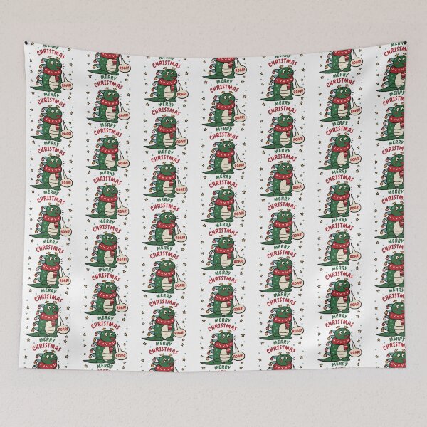 Item preview, Ugly Christmas Sweater Dinosaur Merry Christmas Roar designed and sold by sdcreations210.