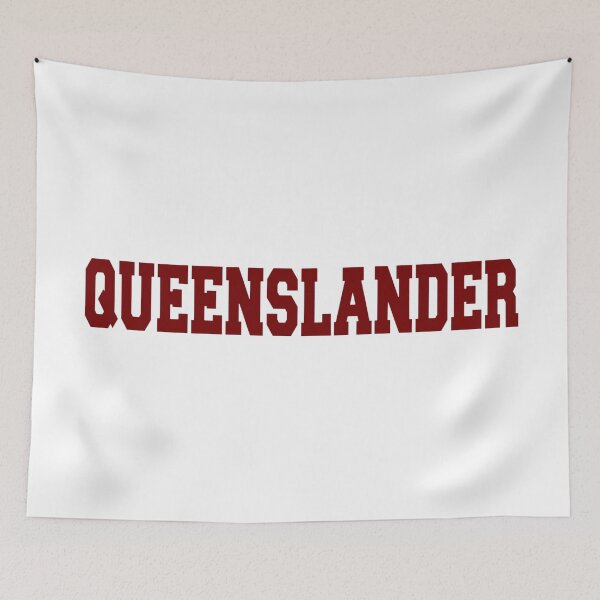Item preview, Queenslander Bold Collegiate Maroon Block designed and sold by Yellowriversss.