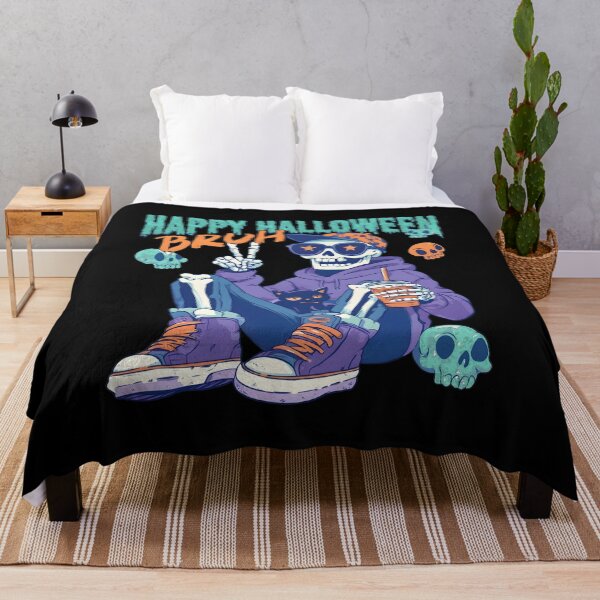 Item preview, Happy Halloween Bruh Skeleton Cool Style designed and sold by Dmo3HarkoArt.