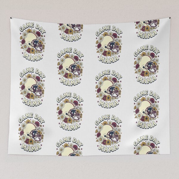Item preview, Game Day Mama Floral Football Helmet designed and sold by FestivityFinds.