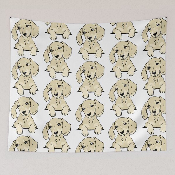 Item preview, Cream Dachshund Puppy In Your Pocket designed and sold by leone-laurinda.
