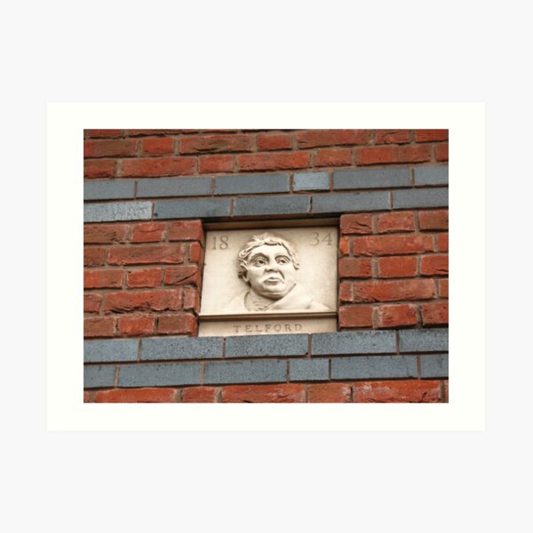 Birmingham Gas Street Basin - Thomas Telford Plaque (5086) Art Print