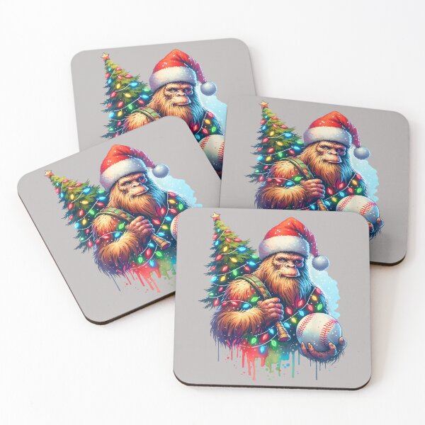 Item preview, Baseball Bigfoot Christmas Shirt Xmas Sasquatch designed and sold by mjohnson9.