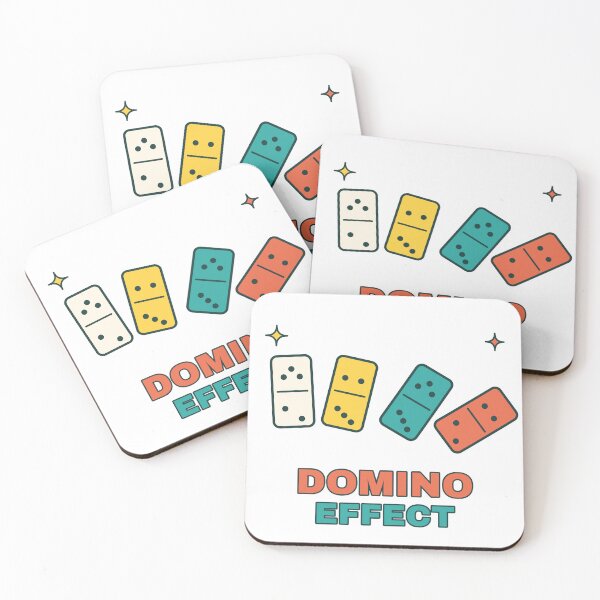 Item preview, Domino Effect Dominoes | Retro Game Night Design designed and sold by Playful Paper Club.