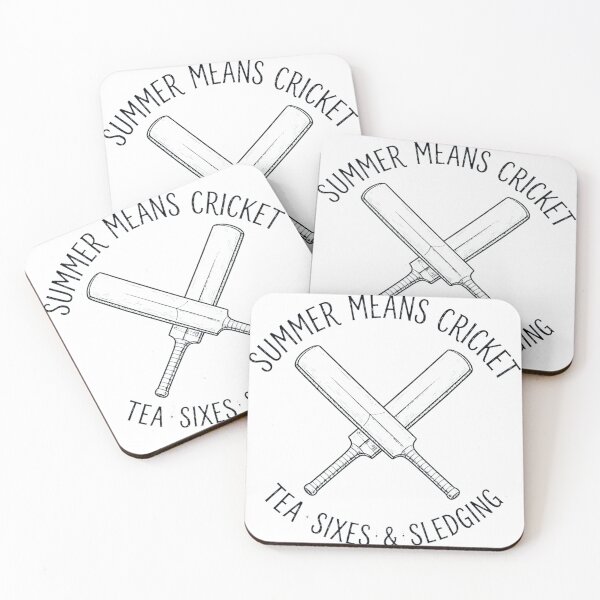 Item preview, Australian Cricket Summer Crossed Bats Vintage Art designed and sold by Yellowriversss.