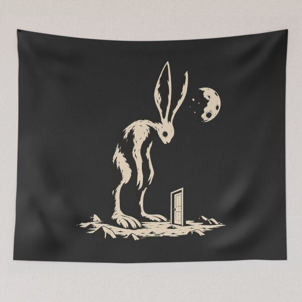 Item preview, Wrong Side of the Moon - Dark Rabbit Gothic At designed and sold by JonelCrafts.