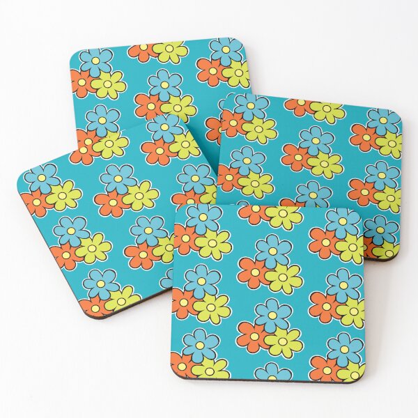 Item preview, Retro flowers take 2 designed and sold by molliehitt.