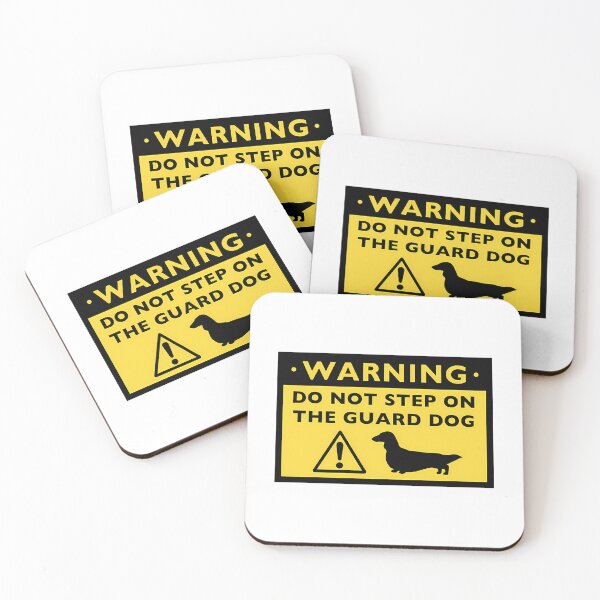Item preview, Humorous Dachshund Warning (Longhaired Dachshund) designed and sold by leone-laurinda.