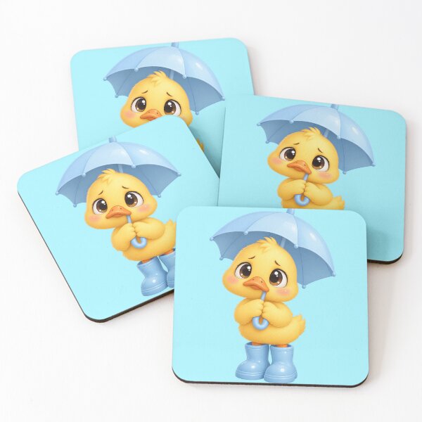 Item preview, Anxious Duck in Rain Boots Cute Funny Bird Art designed and sold by iyonic art.