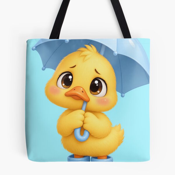 Item preview, Anxious Duck in Rain Boots Cute Funny Bird Art designed and sold by iyonic art.