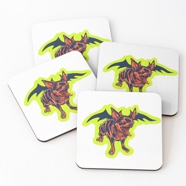 Item preview, Spooky Bat Wings Chihuahua Dog Gothic Neon Halloween designed and sold by Exarictun.