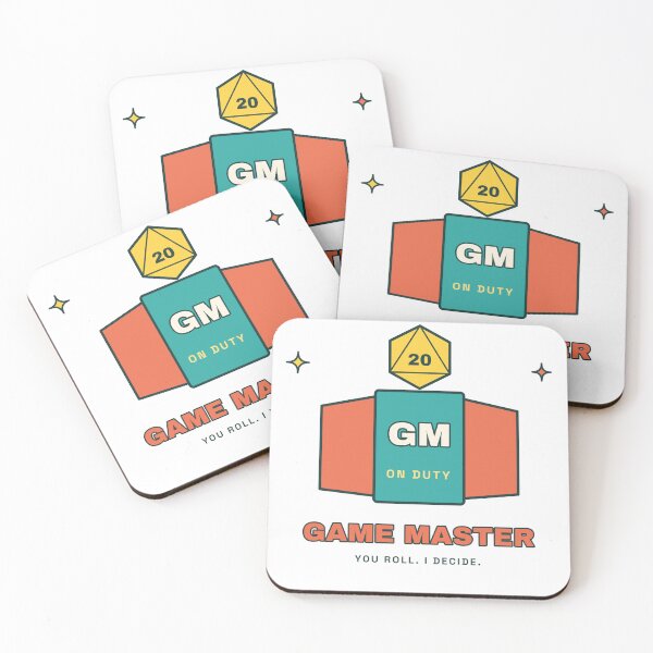 Item preview, Game Master On Duty | Retro Game Night Design designed and sold by Playful Paper Club.