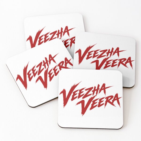Item preview, Veezha Veera Dhanush OM Movie Red Typography designed and sold by Fashvora.