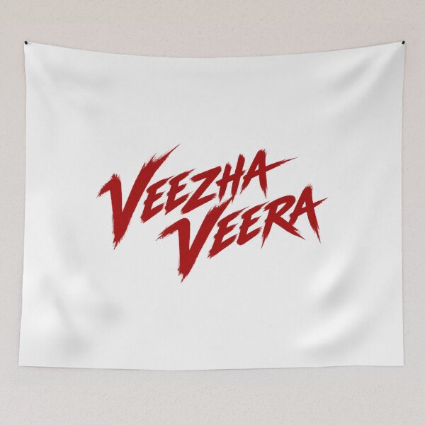 Item preview, Veezha Veera Dhanush OM Movie Red Typography designed and sold by Fashvora.