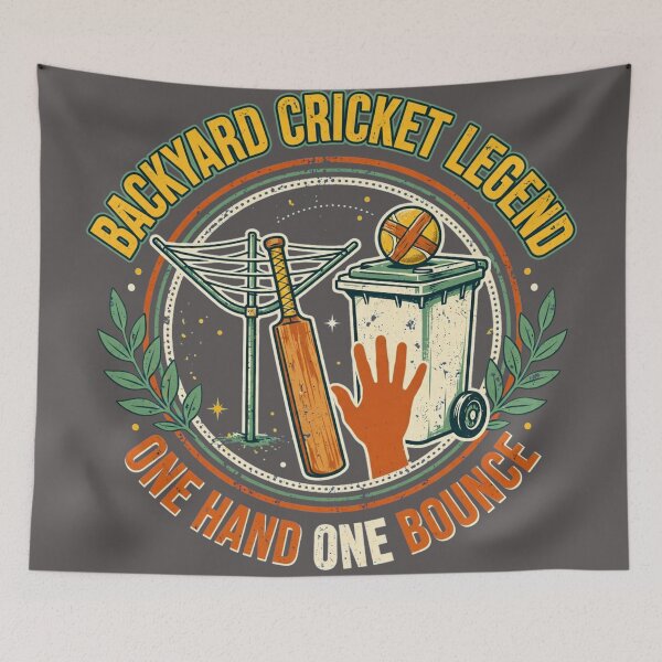 Item preview, Backyard Cricket Legend One Hand One Bounce Badge designed and sold by Yellowriversss.