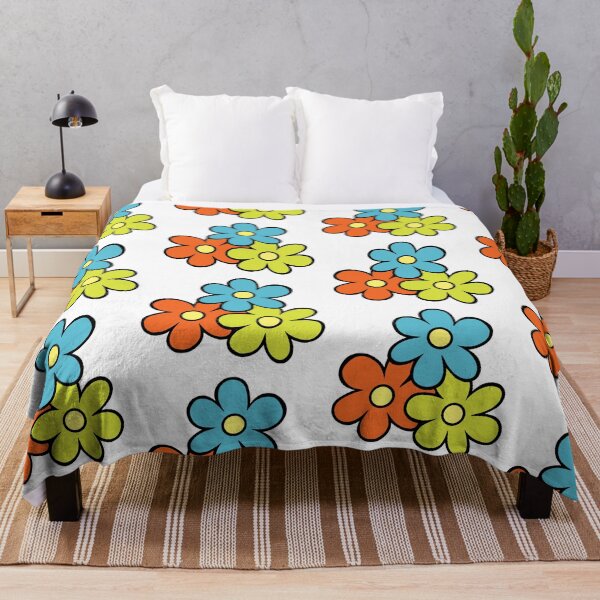 Item preview, Retro flowers sticker designed and sold by molliehitt.