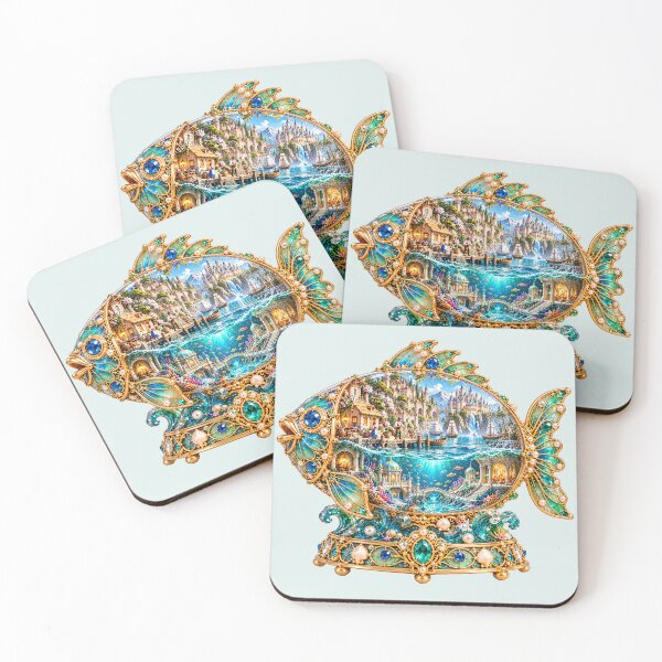 Item preview, Jeweled Ocean Fish – Enchanted Underwater Kingdom designed and sold by sunbowjp stadio.