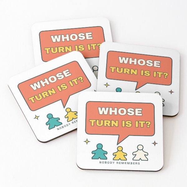 Item preview, Whose Turn Is It Board Games | Retro Game Night Design designed and sold by Playful Paper Club.
