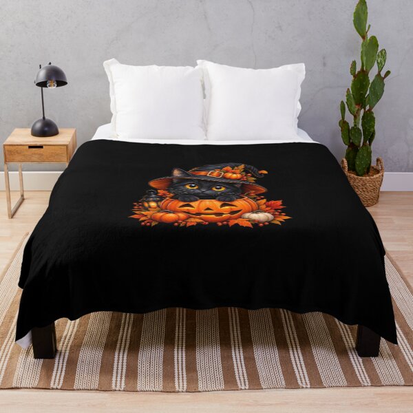 Item preview, Midnight Witch Cat Pumpkin – Cute Halloween Black Cat Art designed and sold by SAMORA ORIGINALS.