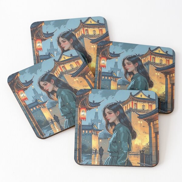 Item preview, A rainy day at a palace in China designed and sold by Yuki Bloom.
