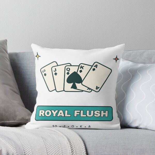 Item preview, Royal Flush Poker Hand | Retro Game Night Design designed and sold by Playful Paper Club.
