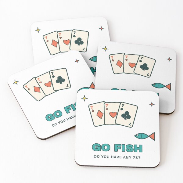 Item preview, Go Fish Card Game | Retro Game Night Design designed and sold by Playful Paper Club.