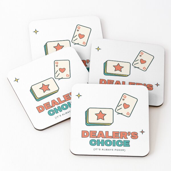 Item preview, Dealer's Choice Card Game | Retro Game Night Design designed and sold by Playful Paper Club.