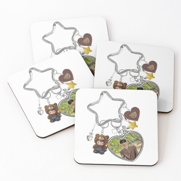 Item preview, Kim Taehyung V Cute Bear Keychain designed and sold by Mooncreates7.