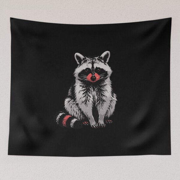 Item preview, The Red Nose Trash Panda designed and sold by Anugrah januar.