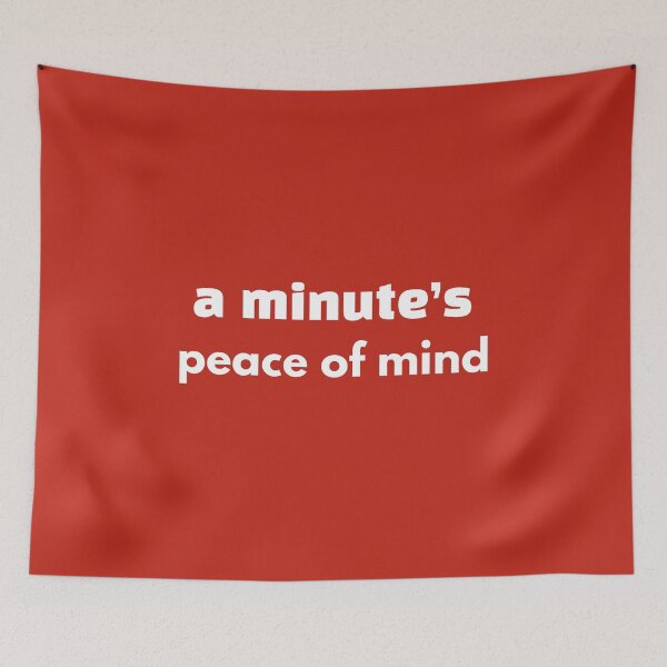 Item preview, (Red/White) A Minute's Peace of Mind | Finding Peace with a Mindful Minute designed and sold by r-wan-design.
