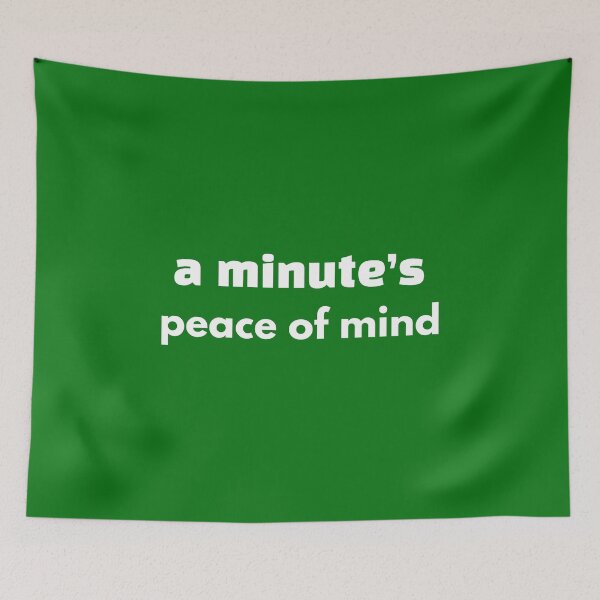 Item preview, (Green/White) A Minute's Peace of Mind | Finding Peace with a Mindful Minute designed and sold by r-wan-design.