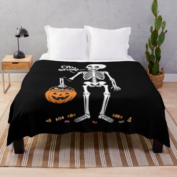 Item preview, Skeleton Oh Snap Halloween Candy Bucket Spooky Funny designed and sold by OlyvieArt.
