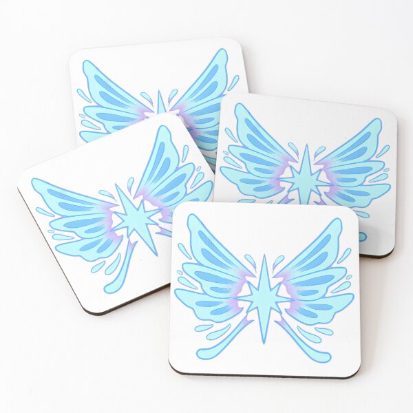 Item preview, Soft Blue Fairy Wings Y2K Starburst designed and sold by kropilakova.