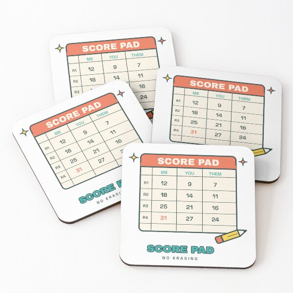 Item preview, Score Pad Game Scorecard | Retro Game Night Design designed and sold by Playful Paper Club.