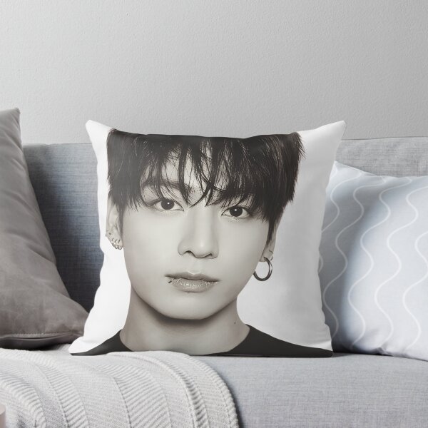 Item preview, Jungkook BTS Black and White Portrait designed and sold by Mooncreates7.