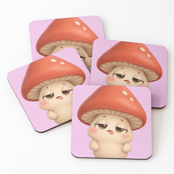 Item preview, Sleepy Mushroom Cute Cottagecore Woodland Art designed and sold by iyonic art.